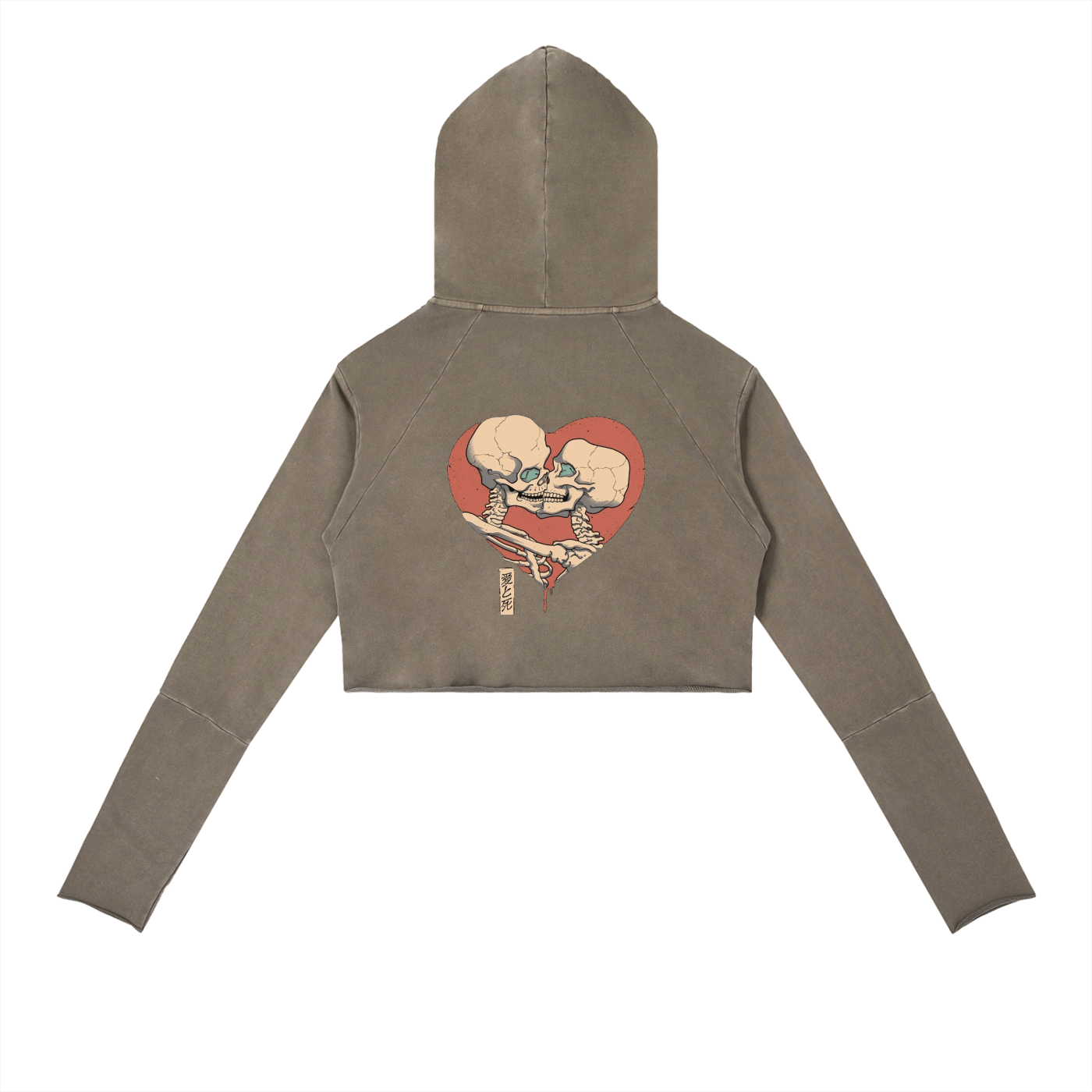 WAYZ "Muse" Cropped Hoodie – Taupe - Image 2