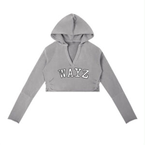 WAYZ "Muse" Cropped Hoodie – Heather Grey
