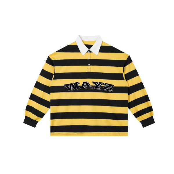 Wayz Black & Yellow Striped Jersey