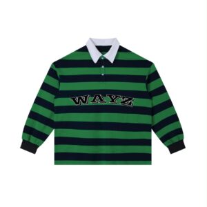Wayz Black & Green Striped Jersey
