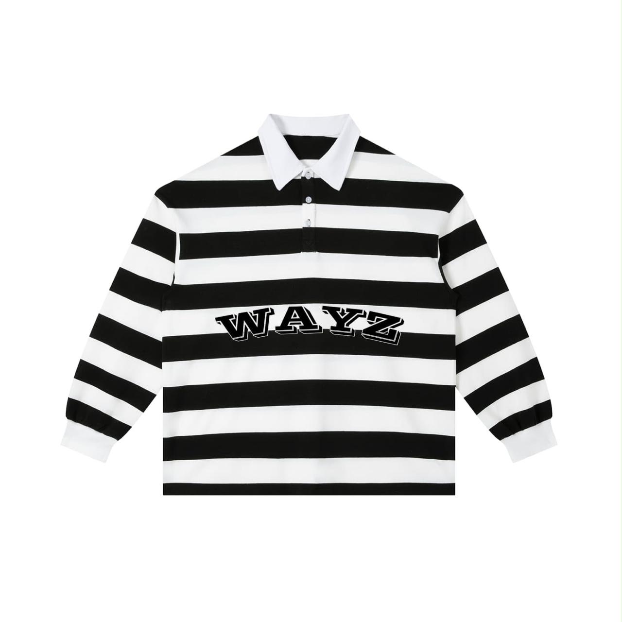 Wayz Black & White Striped Jersey