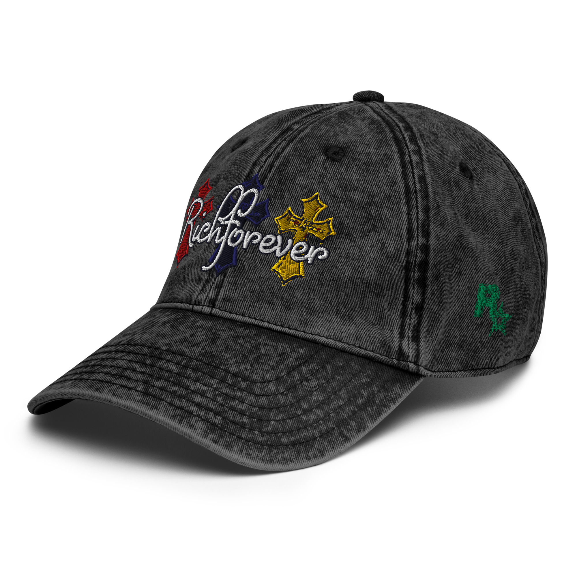 WAYZ "Legacy" Vintage Washed Denim Cap – Black - Image 3