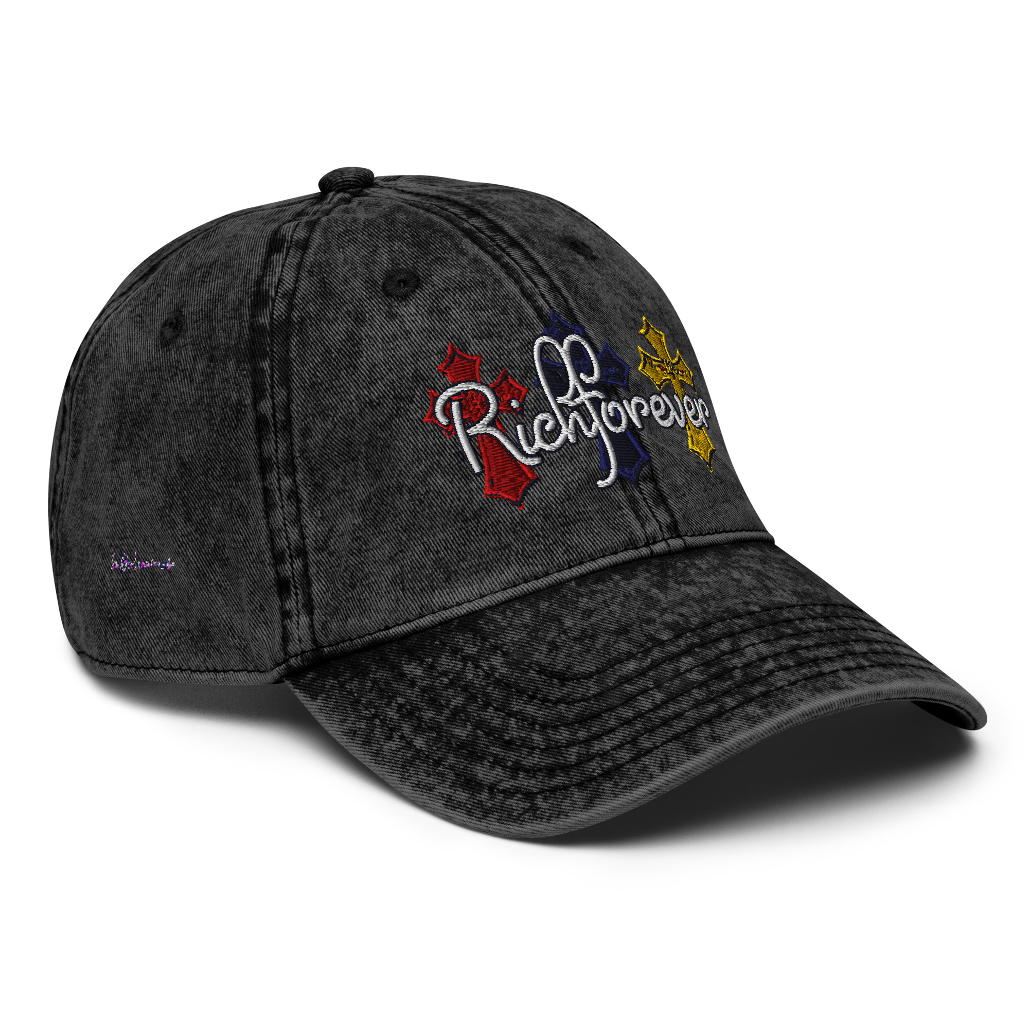 WAYZ "Legacy" Vintage Washed Denim Cap – Black - Image 6